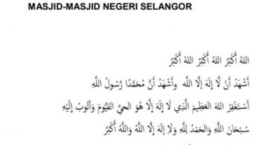 Zikir dan Doa Program Rakyat Selangor Berdoa