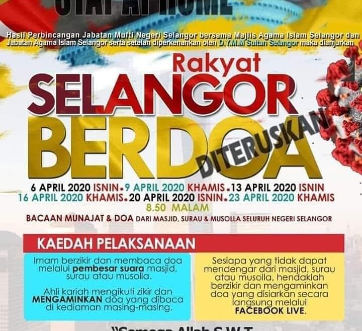 Program Rakyat Selangor Berdoa diteruskan